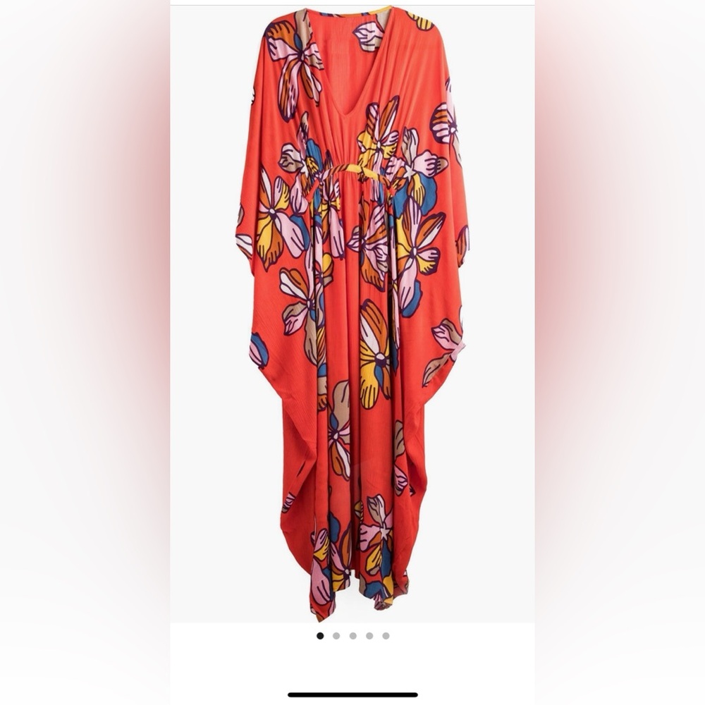 SAACHI Floral CoverUp Kaftan -OS